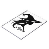 ブラックハットウィッチ ウィッカン魔女 ハロウィンパーティ ノートブック (左側)