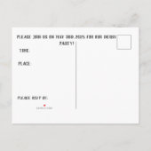 ブラックハットダービー招待状 インビテーションポストカード (裏面)