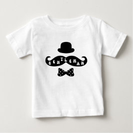 ブラックハットムスタカジュアルッシュ男の赤ちゃんTシャツ ベビーTシャツ