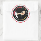 ブラックハット忍者シール ラウンドシール (バッグ)