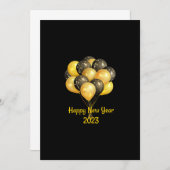 ブラックハッピーニューイヤー2023 招待状 (正面/裏面)