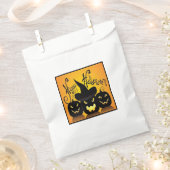 ブラックハッピーハローウィンカボチャ フェイバーバッグ (クリップ留めされた状態)