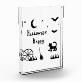 ブラックハッピーハローウィンホラー不気味 フォトブロック (左)