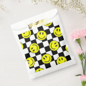 ブラックハッピー顔チェックgroovy フェイバーバッグ (封をした状態)