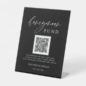 ブラックハネムーンウィッシュQRコード記号 台座サイン (正面)