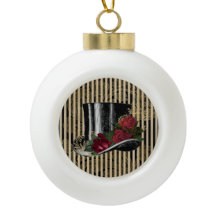 ブラックハビクトリアンットオンブラック金ゴールドダマスクストライプズ