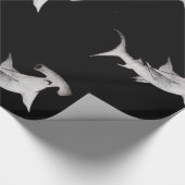 ブラックハムヘッドシャーク包み紙 ラッピングペーパー (角)