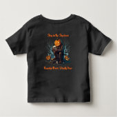 🖤ブラックハロウィンカボチャKid Tee 🎃 トドラーTシャツ (裏面)