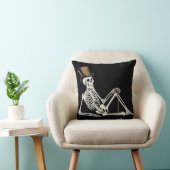 ブラックハロウィーンのアクセントを置くスケルトン クッション (椅子)