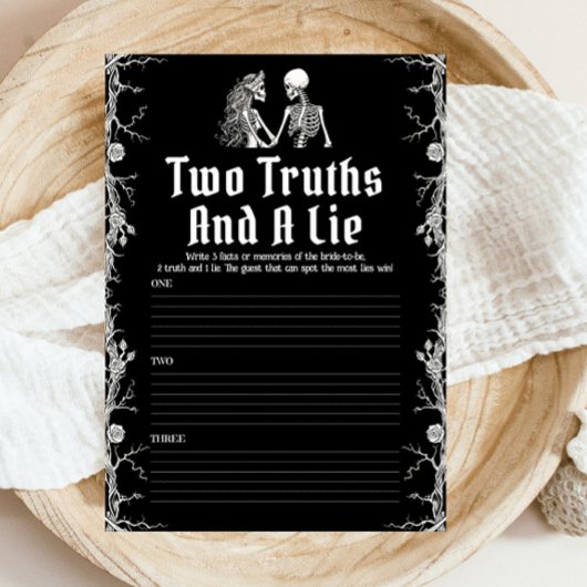 ブラックハロウィーンのスケルトン2つの真実とライゲーム 招待状