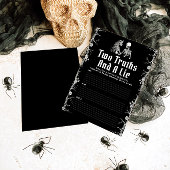 ブラックハロウィーンのスケルトン2つの真実とライゲーム 招待状