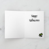ブラックハロウィーンキャットスカル カード (内部)