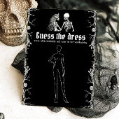 ブラックハロウィーン推測ザドレスブライダルシャワーゲーム 招待状