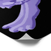 ブラックハロウィーン誕生日パーティー歓迎ポスター ポスター (角)