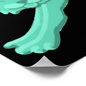 ブラックハロウィーン誕生日パーティー歓迎ポスター ポスター (角)