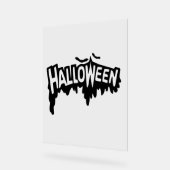 ブラックハロウィーン アクリルサイン (傾斜)