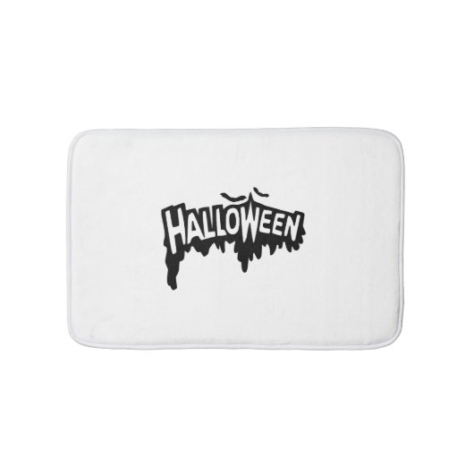 ブラックハロウィーン バスマット (正面)