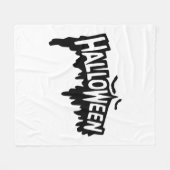 ブラックハロウィーン フリースブランケット (正面(横))