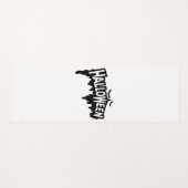 ブラックハロウィーン ヨガマット (正面(横))