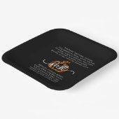 ブラックハロー秋定義語カボチャ秋 ペーパープレート (傾斜あり)