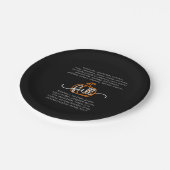 ブラックハロー秋定義語カボチャ秋 ペーパープレート (アングル)