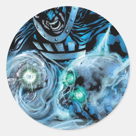 ブラックハンドとスカルパネル ラウンドシール (正面)