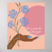 ブラックハンドアートとバラ&肯定 ポスター (正面)