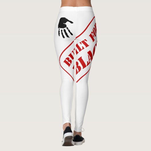 ブラックハンドプリント レギンス (裏面)