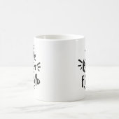 ブラックハンドレタ引用文ザ最高のフレンドマググ コーヒーマグカップ (中央)