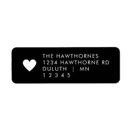 ブラックハートの返信先住所 ラベル