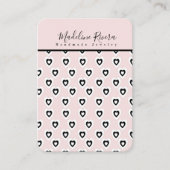 ブラックハートアーティザンイヤリングディスプレイカード コーリングカード (正面)