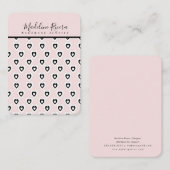 ブラックハートアーティザンイヤリングディスプレイカード コーリングカード (正面/裏面)