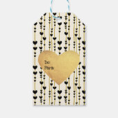 ブラックハートオンゴールデンストリングス ギフトタグ (裏面)