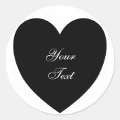 ブラックハートシール ラウンドシール (正面)