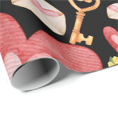 ブラックハートスタイル ラッピングペーパー (ロールコーナー)