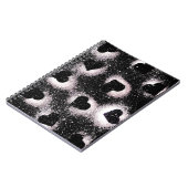 ブラックハートスプレーポイントノートブック ノートブック (左側)