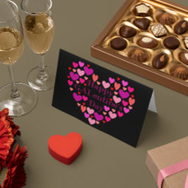 ブラックハートハッピーギャルエンティーンズデイバレンタイン シーズンカード