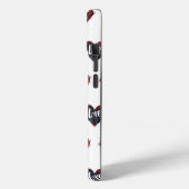 ブラックハートラブスローガン Case-Mate iPhoneケース (裏面 / 左)