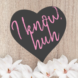 ブラックハート形ステッカーピンクのスクリプトレタリング ハートシール