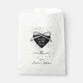 ブラックハート&ボウ ラブを込めて作りました ベーカリー フェイバーバッグ (正面)