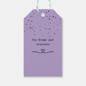 ブラックハート&ボウ 愛を込めて焼き上げました ベーカリー ギフトタグ (裏面)