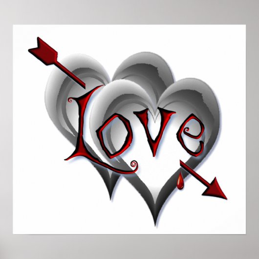 ブラックハート&ラブアローバイシャロンSHARPE ポスター (正面)