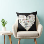 ブラックハートNYCニューヨーク市人枕 クッション (椅子)