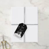 ブラックハ幽霊のよく出るウスのトリックまたはトリートハロウィーン ギフトタグ (より糸付き)