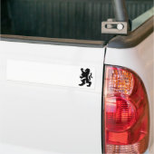 ブラックバイエルライオン バンパーステッカー (トラック上)