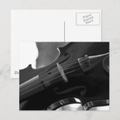 ブラックバイオリン ポストカード (正面/裏面)