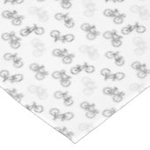 ブラックバイクとグレーバイク テーブルクロス (アングル)