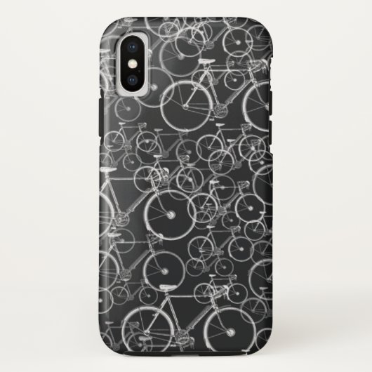 ブラックバイクのパターン～サイクリング Case-Mate iPhoneケース (裏面)