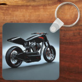 ブラックバイクキーチェーン キーホルダー (裏面)
