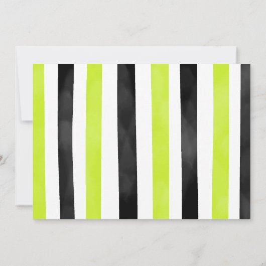 ブラックバイク誕生日フォト招待状 招待状 (裏面)